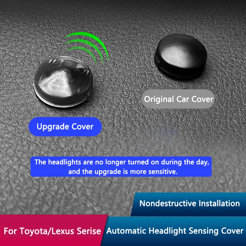 Qhcp Car Automatic Headlight Sensor Cover Abs Head Light Sensor Cap Trim Per Toyota Sienna 2022 Rav4 Highlander Harrier Lexus