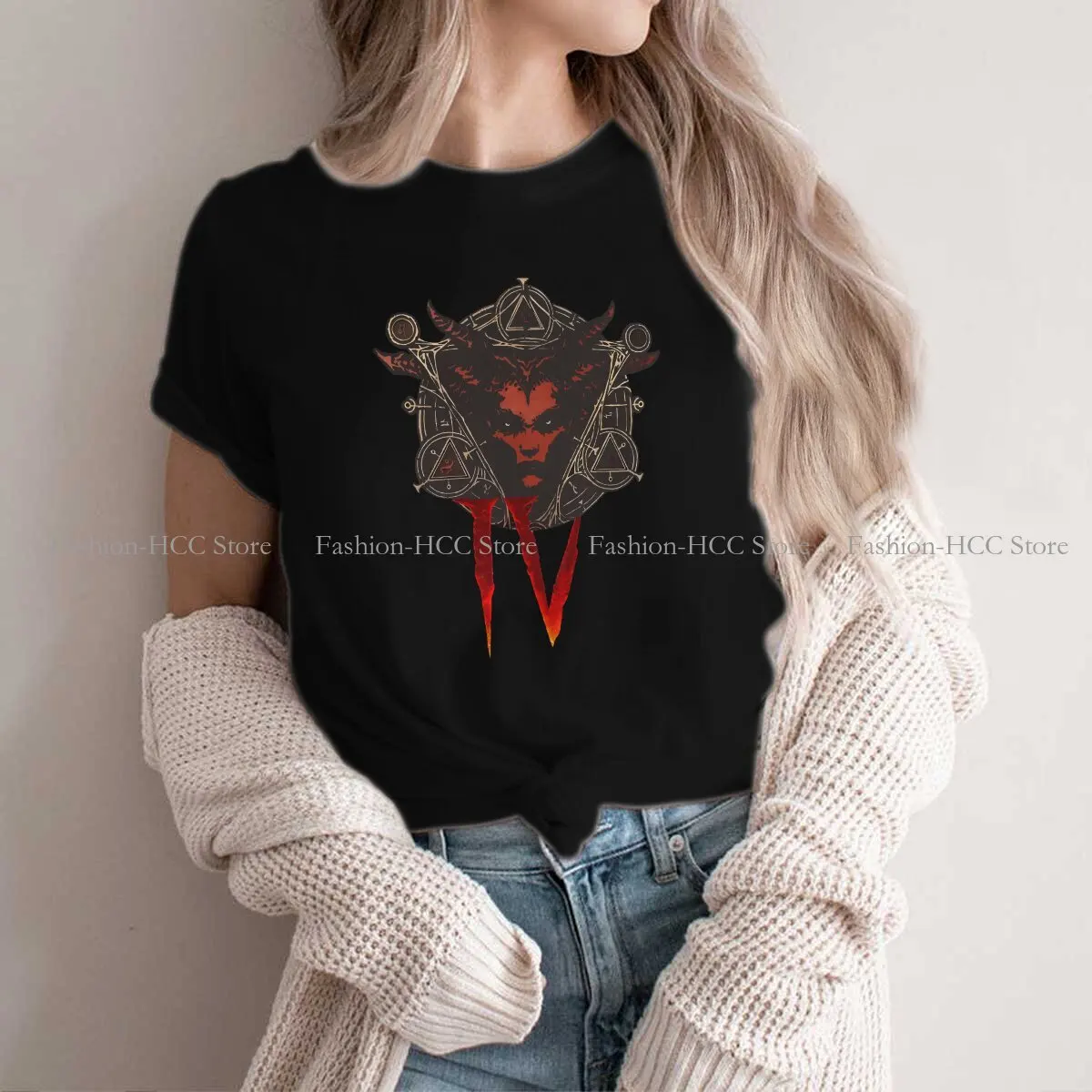 Magliette In Poliestere Diablo Lillith 4 T-Shirt Da Uomo Con Stampa Magliette Divertenti