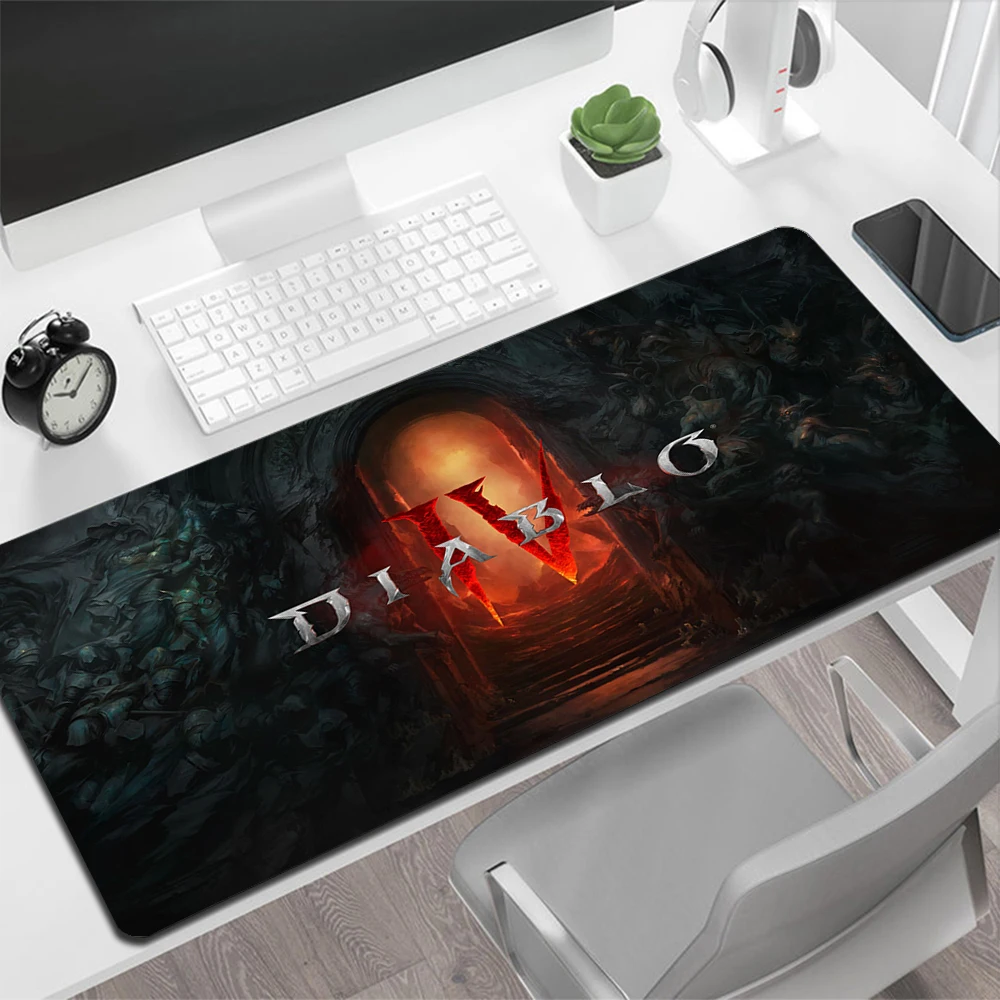 Diablo 4 Gaming Mouse Pad Large Mouse Pad Pc Gamer Computer Mouse Mat Big Mousepad Tappeto In Silicone Tastiera Tappetino Da Scrivania Mause Pad