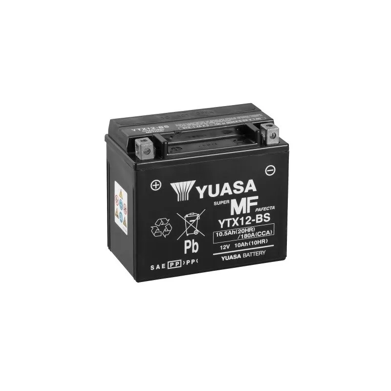 Yuasa Ytx12-Bs Batteria Esente Da Manutenzione