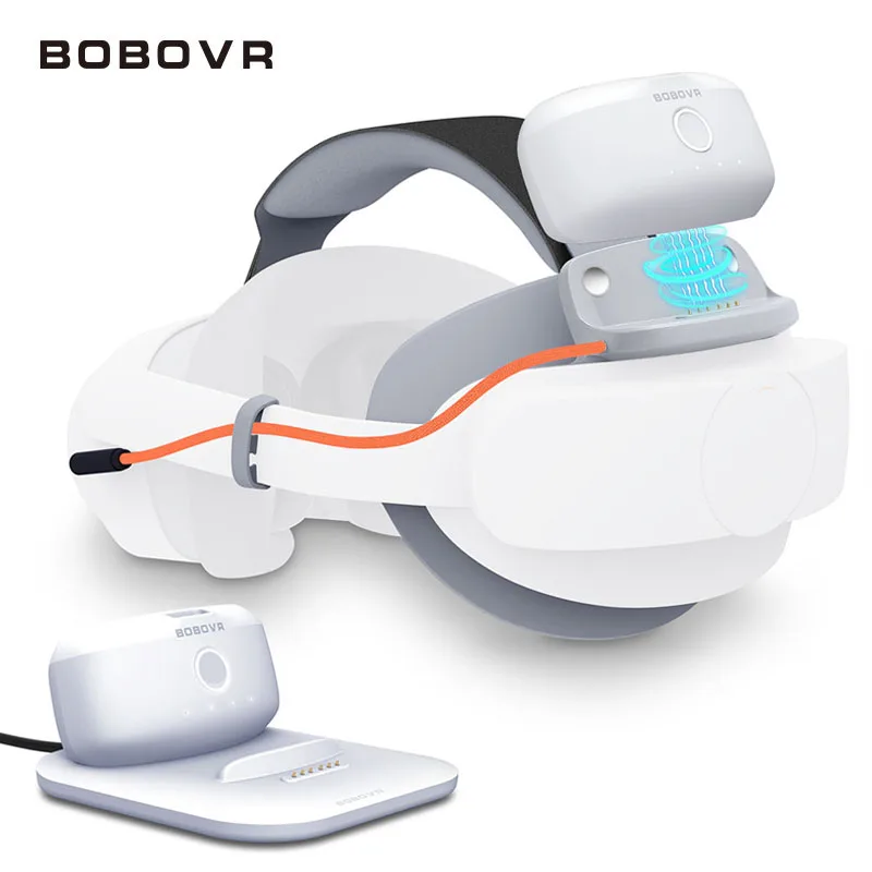 Bobovr P4 Twin Battery Upgrade Combo Per Pico 4 Pro Vr Headset 5200Mah Battery Pack Dock Di Ricarica Magnetico Per Accessori Pico4