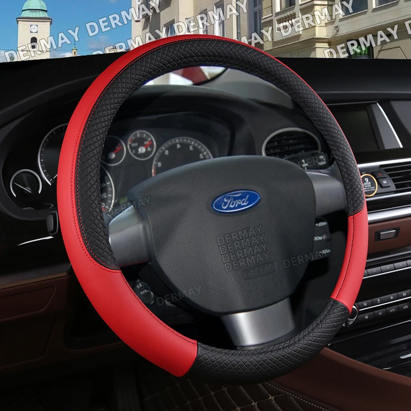Per Ford Focus 2 Mk2 Ford Focus 3 Mk3 Coprivolante Per Auto 9 Colori Pu Leather Accessori Auto Antiscivolo Interni