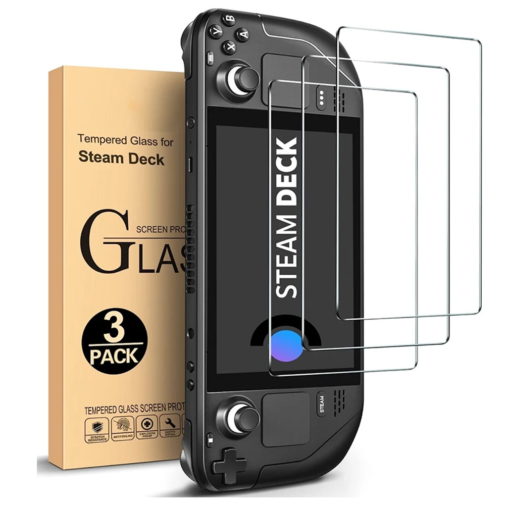 Screen Protective Glass For Steam Deck Game Console Anti-Shatter Protective Film For Steam Deck 7Inch Screen Protector Glass