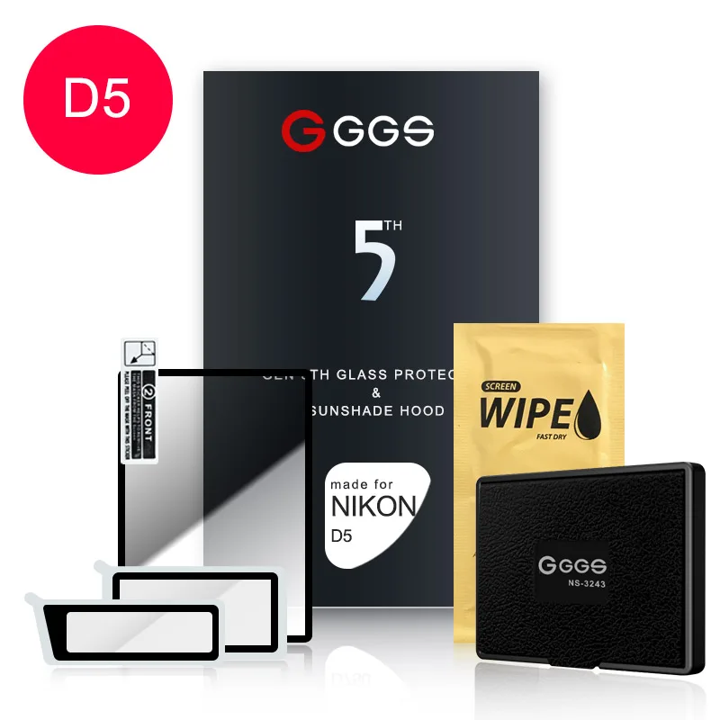 Ggs Fifth Generation For Nikon D5 Larmor Screen Camera Film Protection Screen Metal Frame Embedded Optical Glass