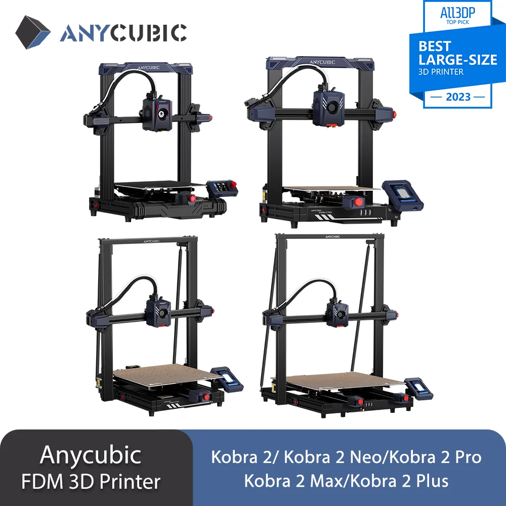 Anycubic Speed Fdm Series Stampante 3D Kobra 2 Neo Stampante 3D Di Grandi Dimensioni Con Livellamento Automatico Stampanti 3D Fdm Fai Da Te Kobra 2 Pr