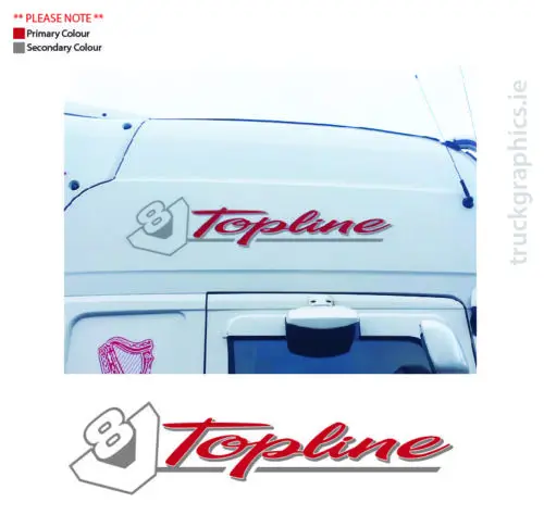 Per Adesivo Cabina Scania Topline, Snellente, Serie Graphic R (18)
