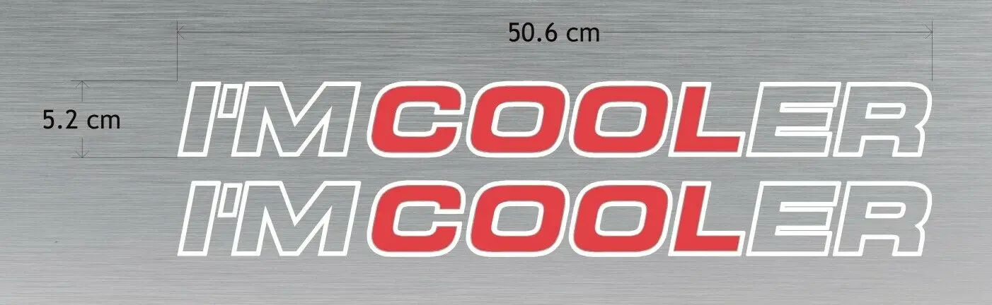 Per I'M Cooler / Intercooler Adesivi Per Decalcomanie Per Finestre-Scania
