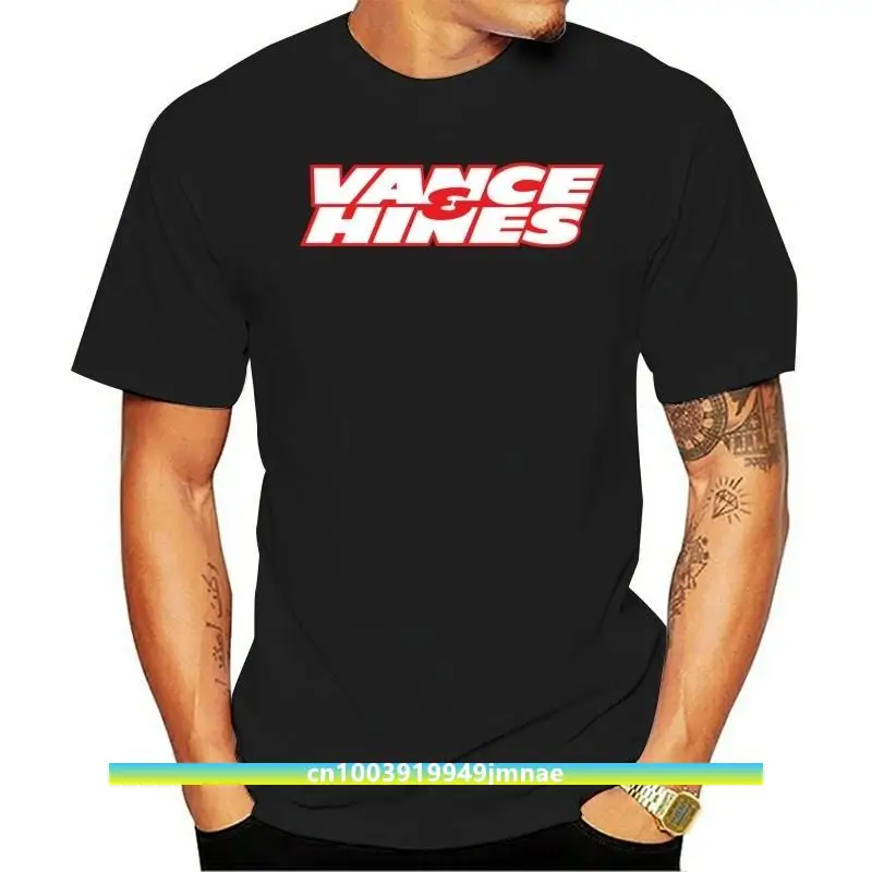 T-Shirt Sportiva Da Uomo Di Scarico Vance & Hines Nuova Di Zecca T-Shirt Taglie Forti