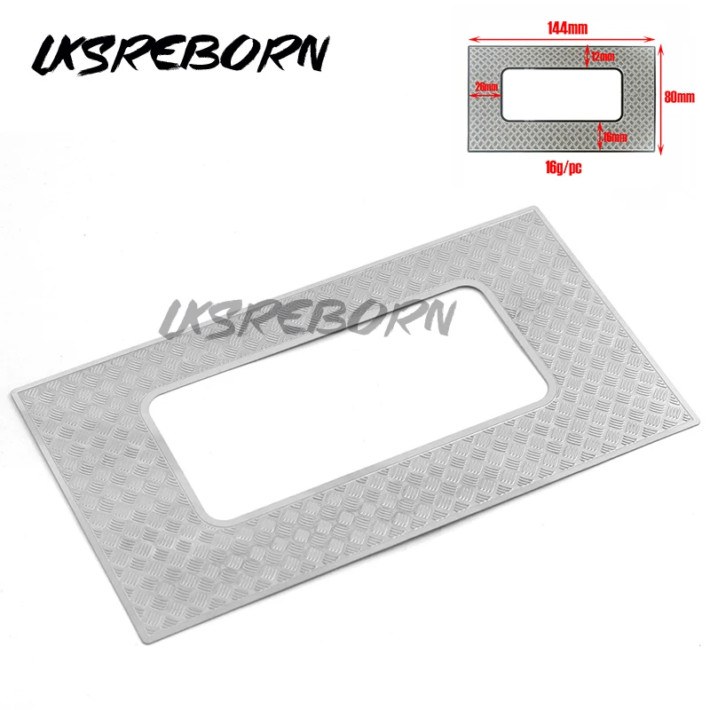 1 Set Lucernario In Metallo Piastra Antiscivolo Modifica Decorazione E Per 1/10 Rc Crawler Car Trx4 Trx-4 Land Rover Defender