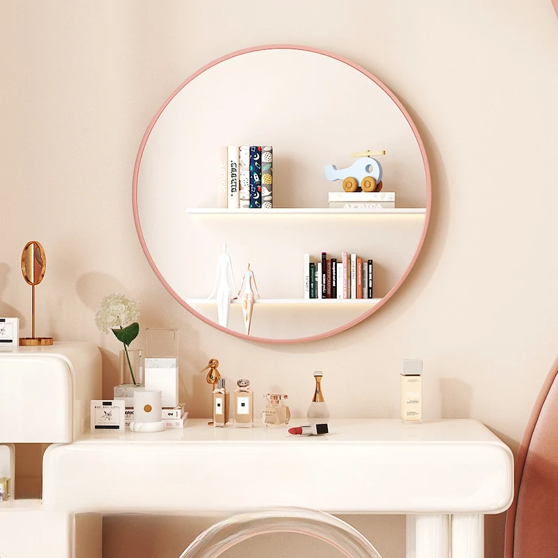 Trucco Specchi Decorativi Nordici Parete A Base Rotonda Doccia Appesa A Specchio Bagno A Base Di Ozdoby Do Pokoju Specchio Decorazioni Per La Casa Yx5