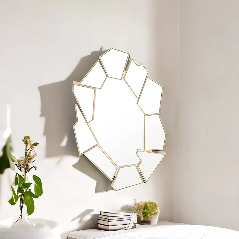 Design Irregolare Vintage Mirror Wall Nordic Hanging Abstract Large Mirror Corridoio Specchio Da Parete Room Decoration Estetica