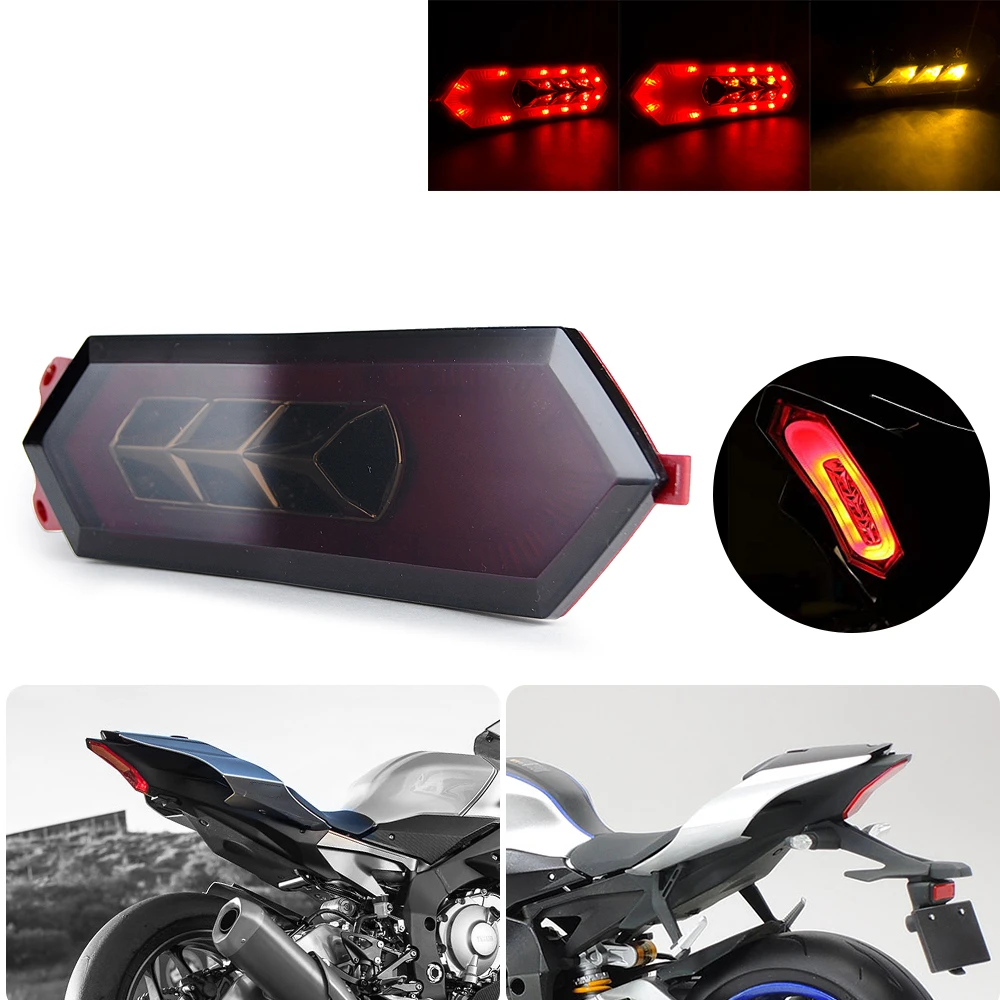 Per Yamaha Yzf R6 Yzf-R6 2017 2018 2019 2020 2021 Moto Led Fanale Posteriore Freno Posteriore Indicatore Di Direzione Indicatore Luminoso Posteriore N