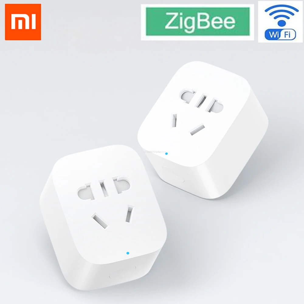 Xiaomi Mijia Smart Socket Plug Zigbee Version Wifi Wireless Remote Socket Adapter Power Timer Switch On And Off Per Smart Mi App