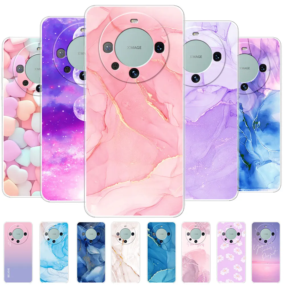 Per Huawei Mate 60 Pro + Plus Custodia Morbida In Silicone Trasparente Per Huawei Mate 50 Pro Mate 50E Coque Per Huawei Mate 60 Funda