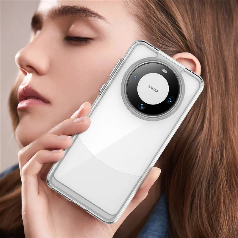 Per Huawei Mate 60 Case Huawei Mate 60 Pro Plus Cover Tpu Border Acrilico Backplane Custodie Protettive Per Huawei Mate 60 Pro