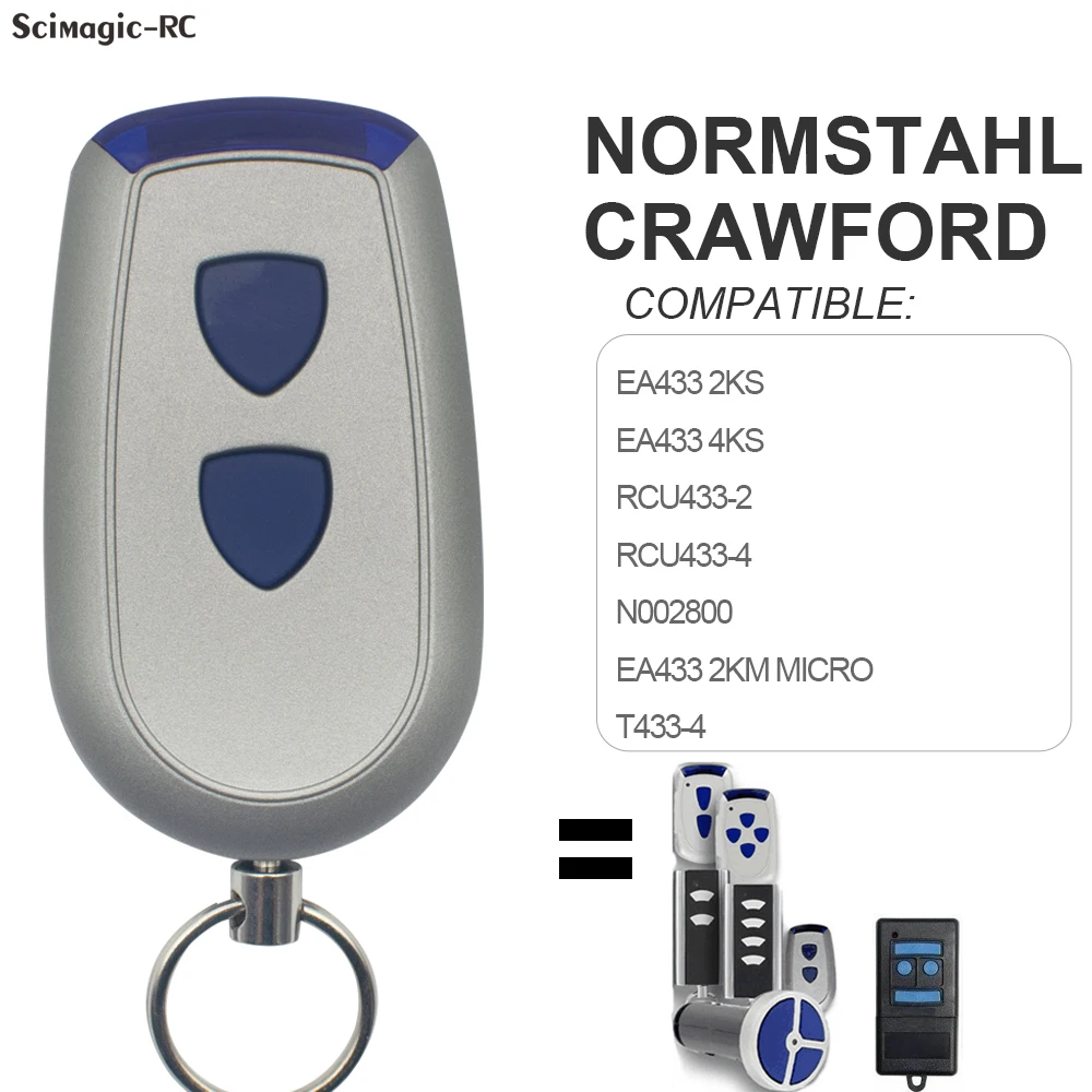 Telecomando D'Acciaio Standard Rcu 433 2K 4K Ea 433 2Ks 4Ks N002800 433Mhz Del Garage Di Normstahl / Crawford T433-4