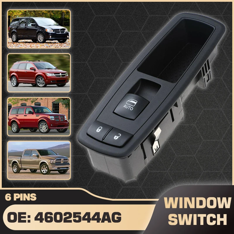 4602544Ag Interruttore Alzacristallo Elettrico Lato Passeggero Per Dodge Grand Caravan Dodge Journey Dodge Nitro Dodge Ram 1500 2007-2012