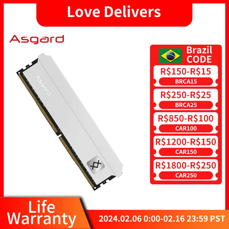 Asgard Ddr4 Memoria Ram Ddr4 8 Gb16Gb 32Gb 3200Mhz 3600Mhz 4000Mhz Ram Ddr4 Serie T3 Per Pc Desktop