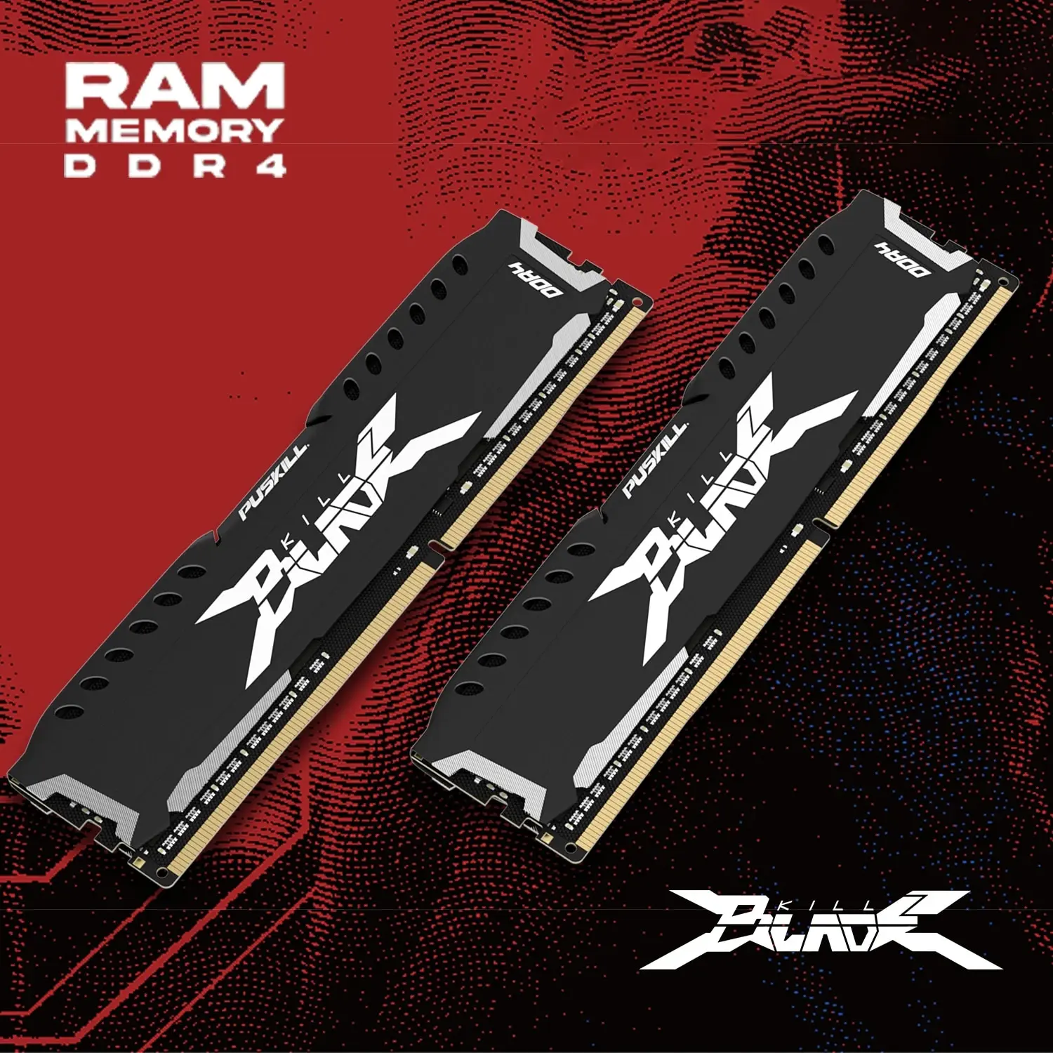 Puskill Memória Ram Ddr4 16Gb 8Gb 1.2V 3200Mhz 2666Mhz Computer Desktop Udimm Cooling Vest Memory Memoria