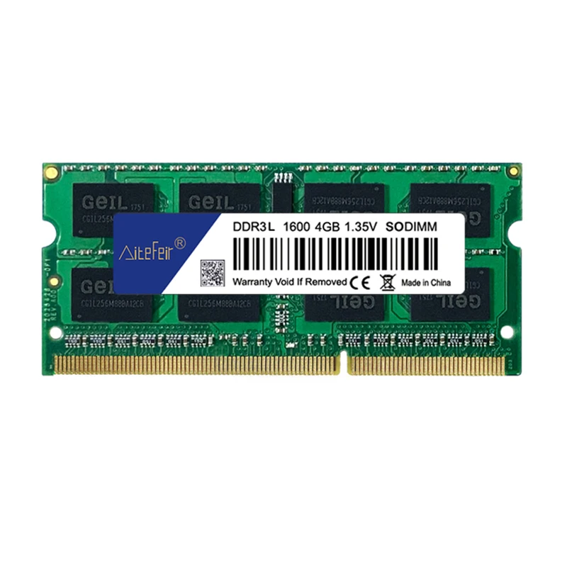 Ddr3L 4Gb Laptop Ram 1600Mhz Pc3L 12800S Ddr3L 204Pin 1.35V Sodimm Memoria Per Notebook