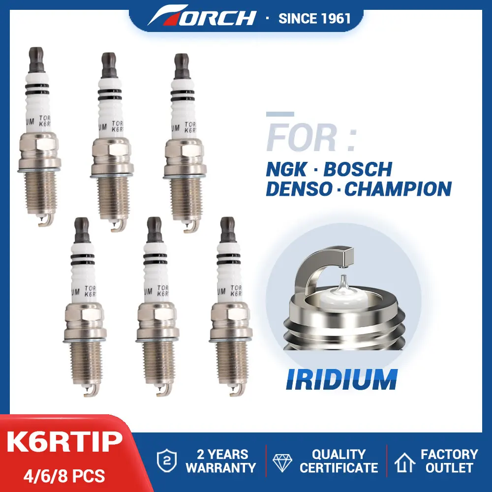 Vendita Calda Originale Iridio Platino Candela Torcia K6Rtip Sostituire Per Candela Pfr6B Campione Rc8Wyp4 Denso Ik20Tt Per F5Dp0R