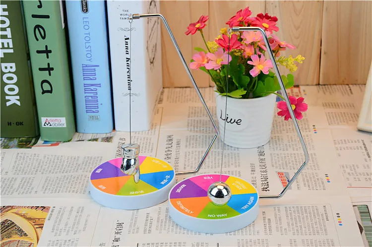 1Pc Choice Maker Ball Baby Kids Boys Creative Choice Maker Pendolo Dynamic Desk Toy Plastica + Metal Ball Toy Gift Lz 009