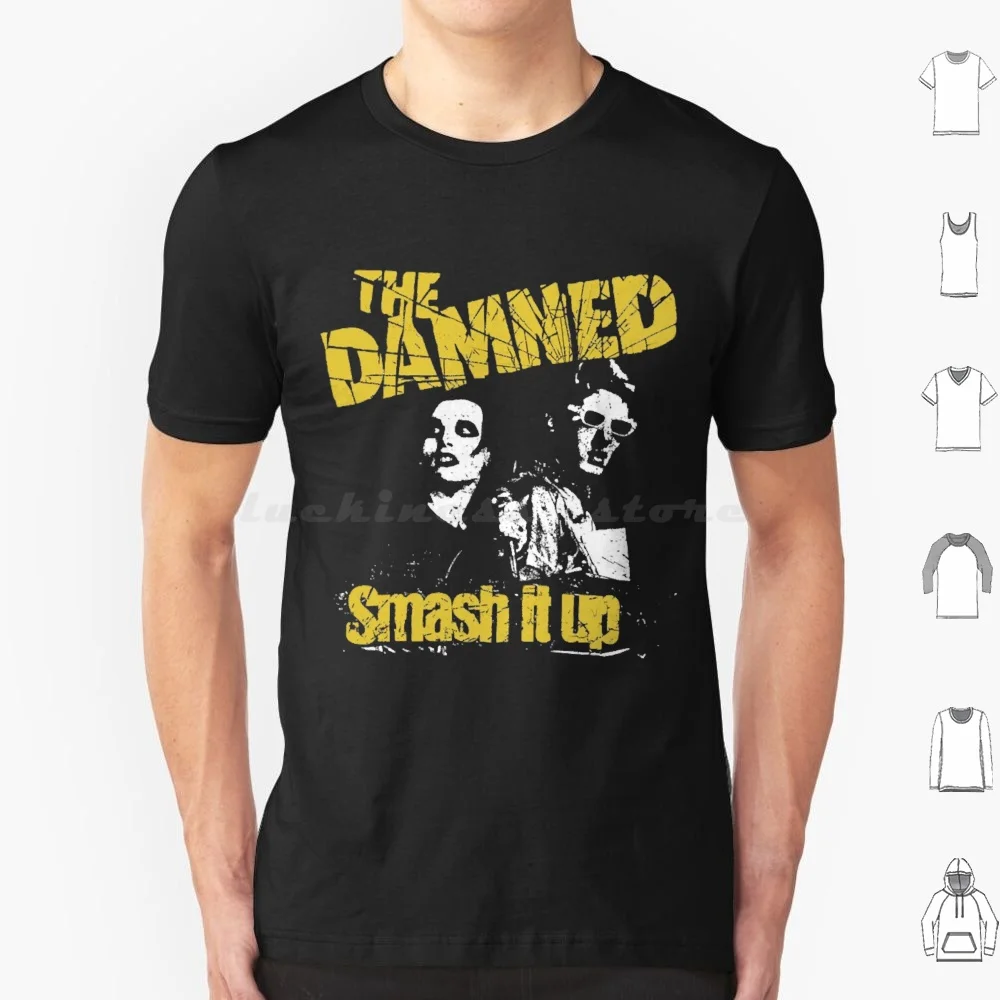 Smash It Up Damy T Shirt Big Size 100% Cotone Punk The Damy Smash It Up David Vanian Uk English London Gothic Captain