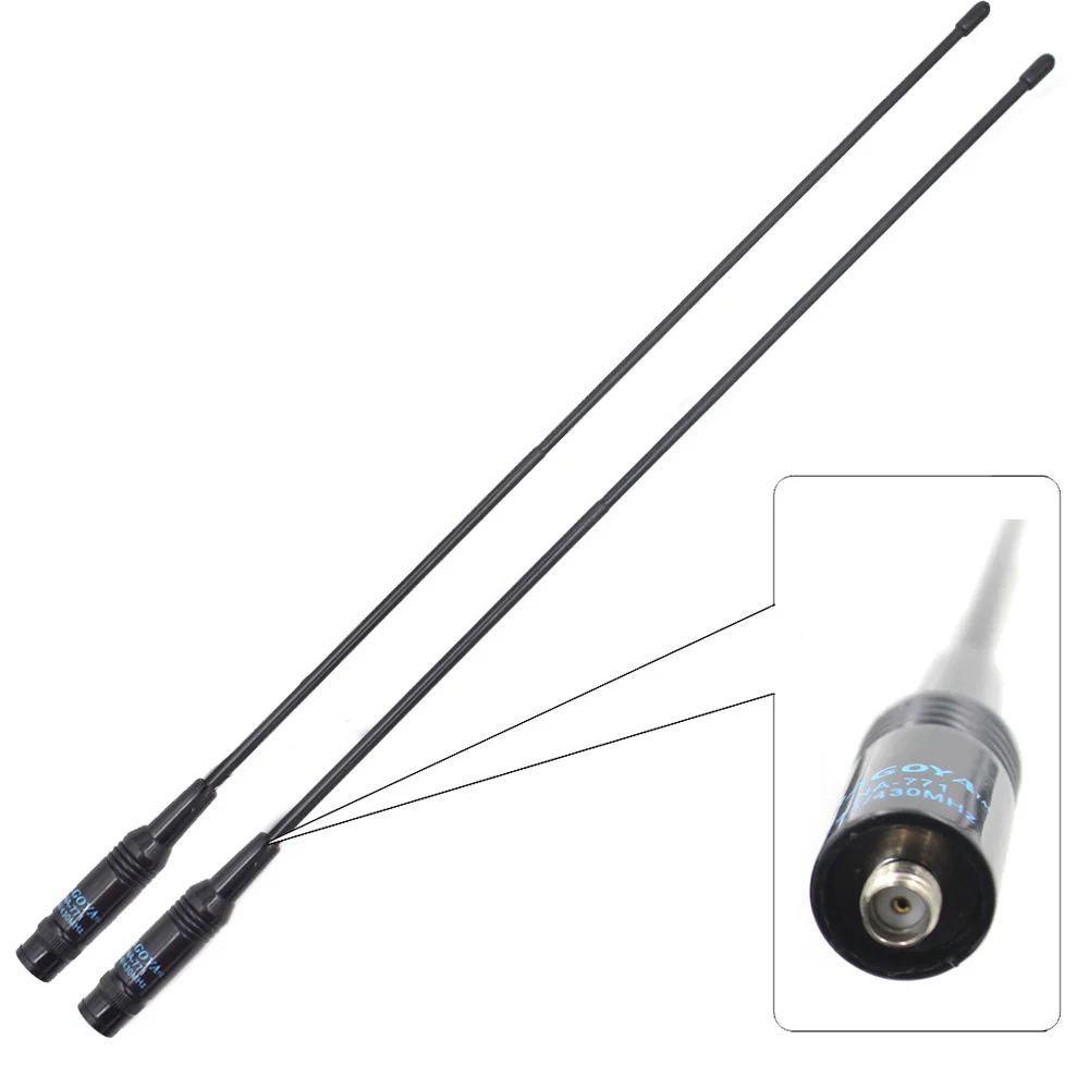 2 Pz Nagoya Na-771 Sma Femmina Sma-F Dual Wide Band Antenna Flessibile Vhf/Uhf 144/430Mhz Radio Bidirezionale Baofeng Uv-5R Bf-888S
