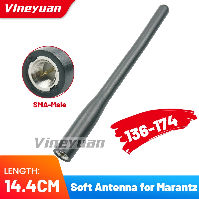 Antenna Vhf In Gomma Morbida Per Marantz Standard Horizon Hx270S Hx280S Hx290 Hx380 Hx370S Hx400Is Hx370Sas Walkie Talkie Marino