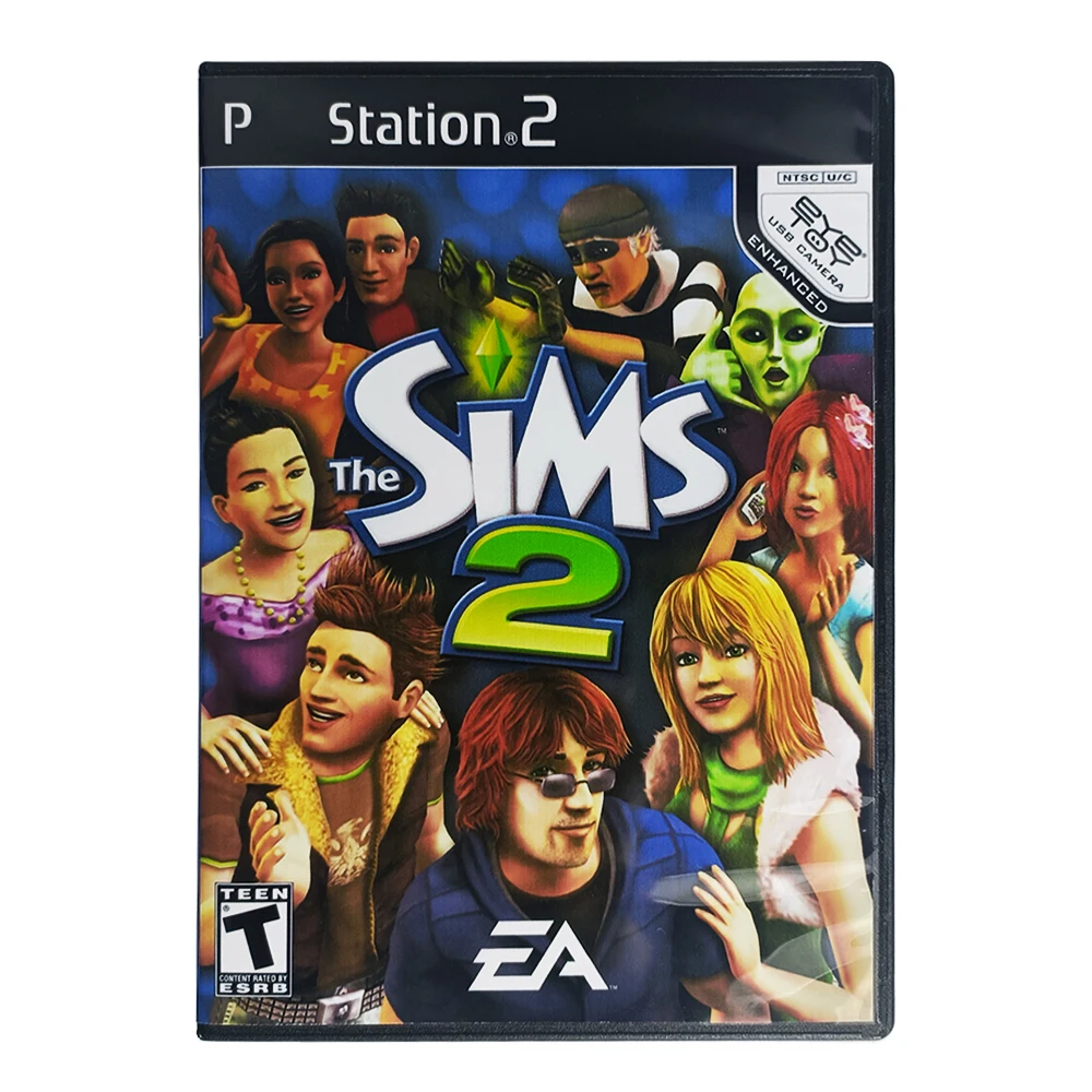 Ps2 Sim 2 Con Copia Manuale Disc Game Unlock Console Station 2 Retro Optical Driver Retro Parti Di Macchine Per Videogiochi