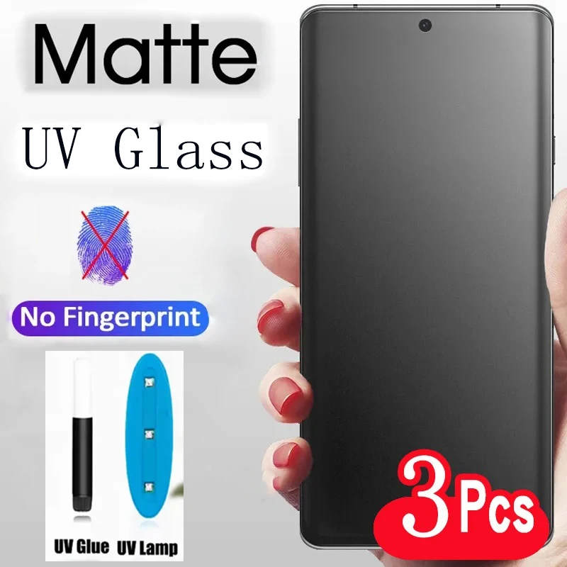 Vetro Temperato Uv Per Oneplus 12 11 10 8 Pro 11R Proteggi Schermo Opaco Oneplus 12 7 7T 9 Ace 2 Pro Custodia Protettiva Per Telefono