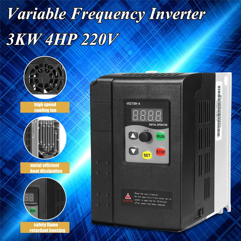 Dreombrgh 3Kw 4Hp 220V 13A 1 A 3 Fasi Frequenza Variabile Inverter Motor Drive Vsd Vfd Per Convertitore Di Controllo Della Velocità Del Motore 2020