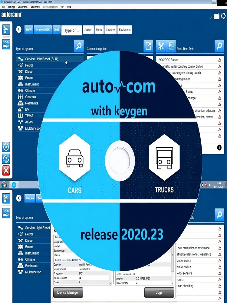 2023 Hot 2021.11 Autocoms 2020.23 Con Keygen Delphi Per Attivatore Software Strumento Diagnostico Camion Auto Vd Ds 150E Delphi