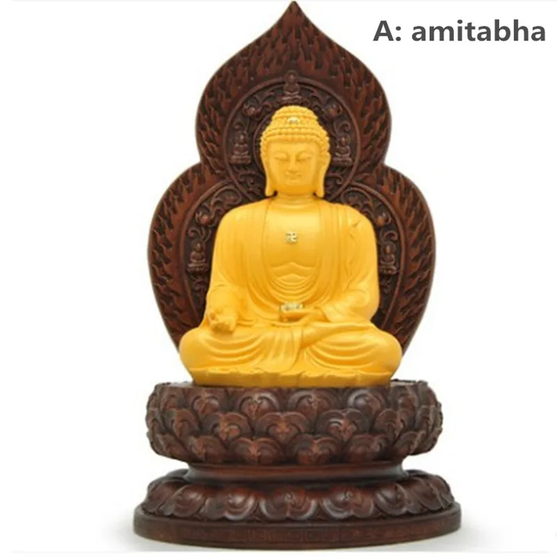 Resina Amida Buddha Shakyamuni Buddha Della Medicina Guru Buddha Artigianato Buddha Casa Sitting Room Tv Arca Portico Decorazione Tempio