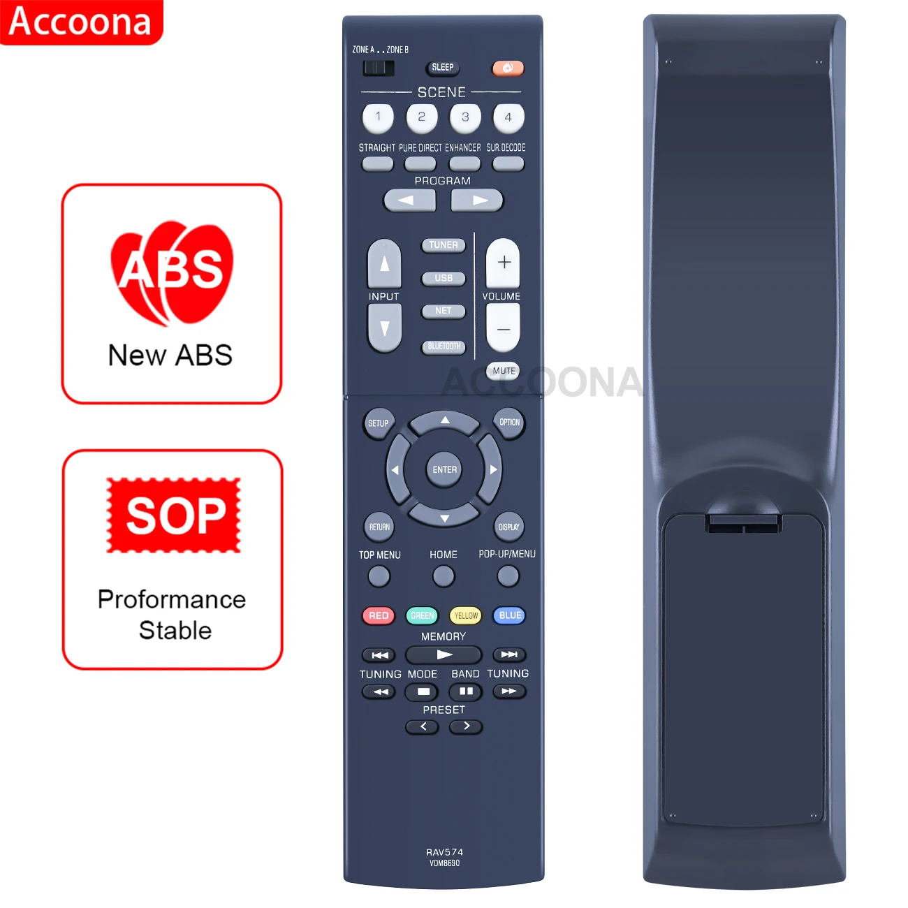 Telecomando Per Ricevitore Audio Yamaha Rav574 Vdm8690 Rx-V4A Rxv4A