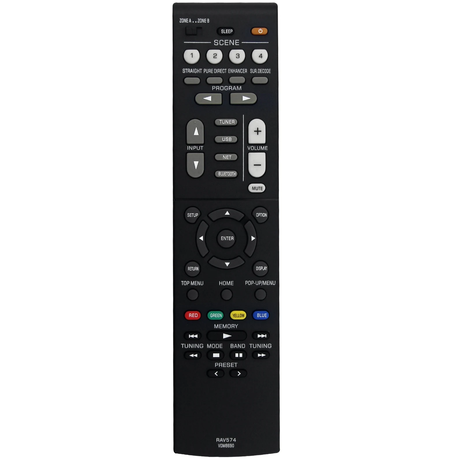 Sostituisci Il Telecomando Rav574 Vdm8690 Per Il Ricevitore Av Stereo Yamaha Musiccast Rx-V4A Rx-V4Abl