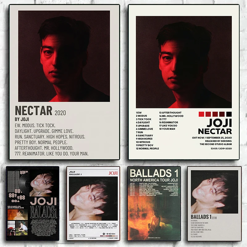 Joji Music Album Nectar Cover Poster Ballads 1 Canvas Painting Poster E Stampe Wall Picture Art For Home Bedroom Decor Cuadro