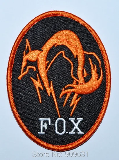 Metal Gear Solid Fox Hound Logo Ferro Sulla Zona Distintivo Ps4 Cosplay Black Ops Hi Viz