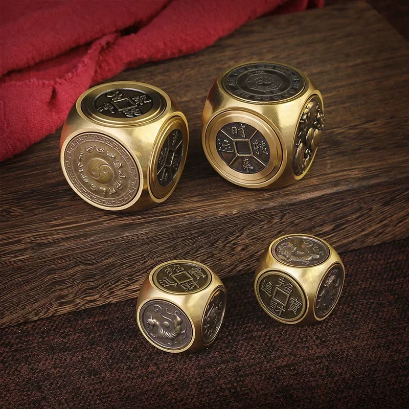 Cubo Antistress In Rame Six-Face Four Animals Fidget Spinner Edc Decompression Cube Adulti Antistress Fidget Toys For Gifts