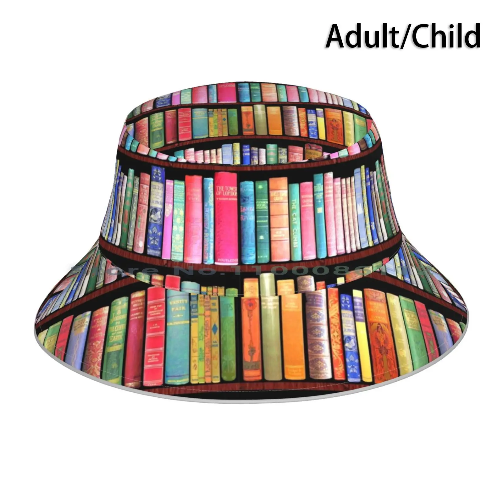 Bookworm Libri Antichi Cappello Da Pescatore Berretto Da Sole Bookworm Libri Vintage Libri Antichi Jane Eyre Jane Austen Dickens Libri Retrò Nuovo