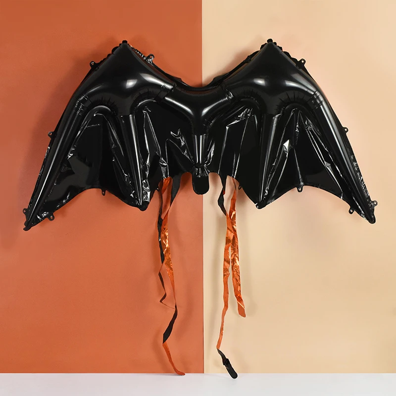 Halloween Bat Wings Balloon Back Hanging Gonfiabile Foil Balloon Holiday Festa Per Bambini Decorazione Per Feste Puntelli Per Foto Giocattolo Per Bamb
