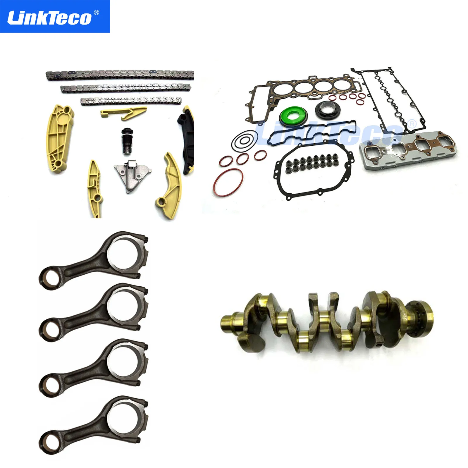 Set Guarnizioni Testa Kit Catena Tming Albero Motore Per Land Rover 204Dt Aj200 204Dtd 2.0T Diesel