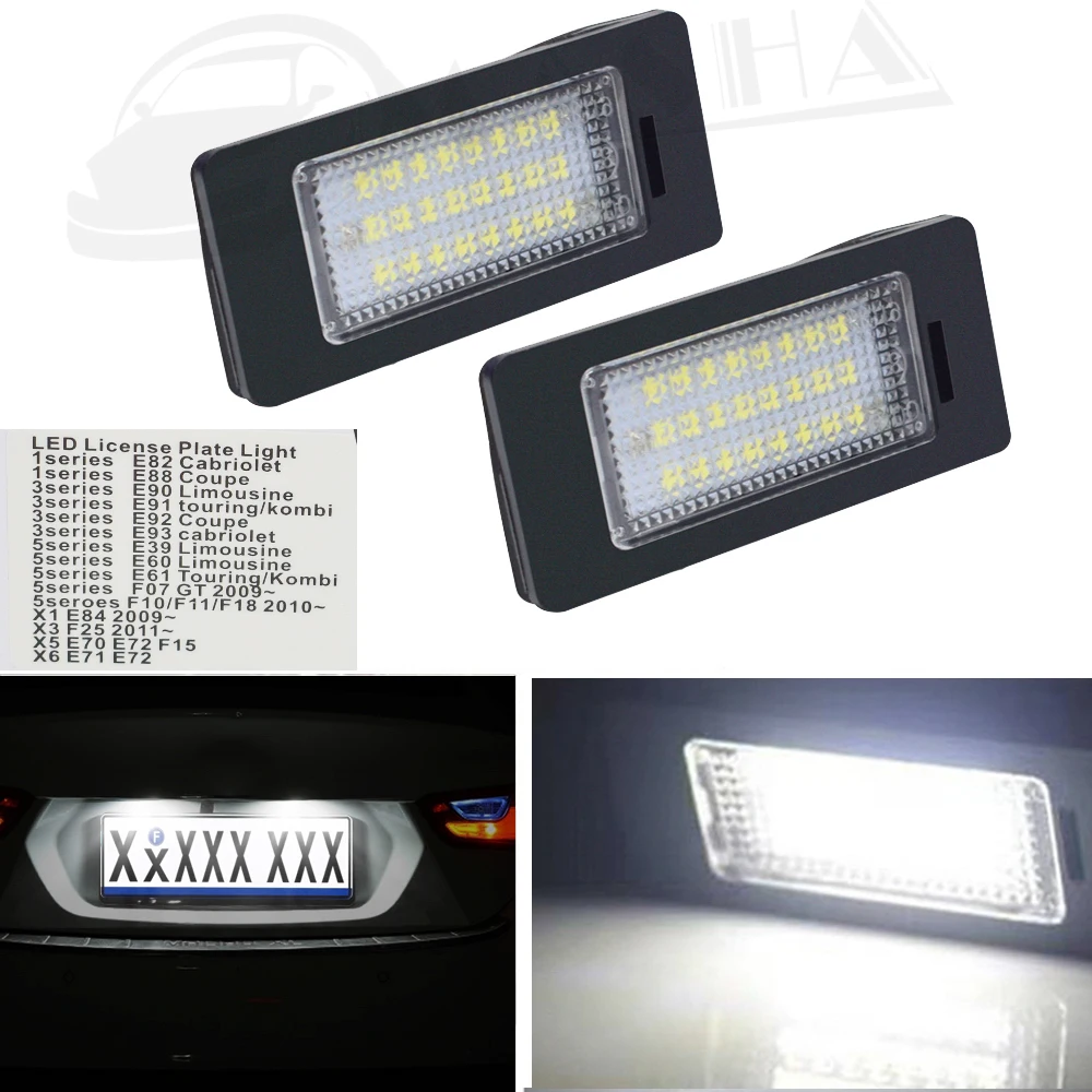 2 Pezzi Lampada Luce Targa Per Bmw E39 M5 E70 E71 X5 X6 E60 M5 E90 E92 E93 M3 Led Targa Xenon Parti Per Bmw E60