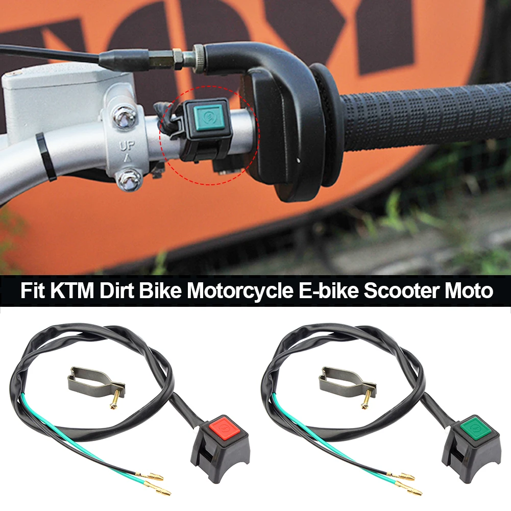1Pc Moto On Off Interruttore Manubrio Avviamento Motore Kill Switch Fit Ktm Dirt Bike Moto E-Bike Scooter Accessori Motore
