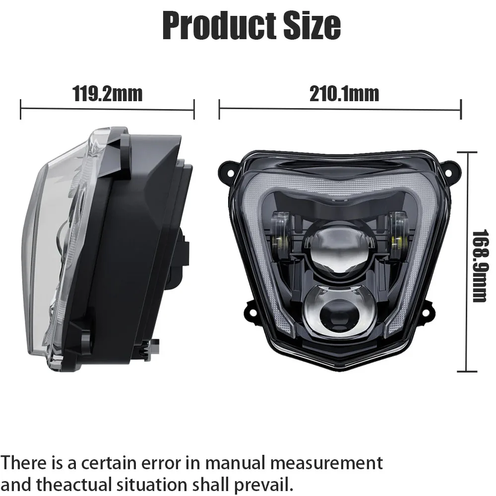 E-Mark Moto Led Proiettore Faro Per Ktm Duke 690 2012-2019 Accessori Per 2013-2017 Ktm Duke 690R Supermoto Bike Part