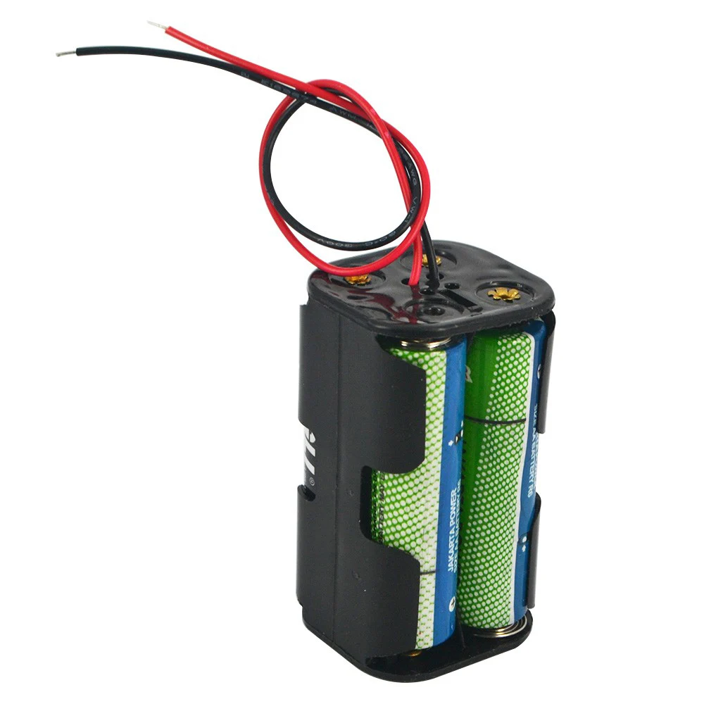 Portabatterie Aa 6V Per 4 Batterie Aa Back To Back Custodia Custodia Scatola Con Cavi Per Batterie 4 * Aa Custodia Batteria