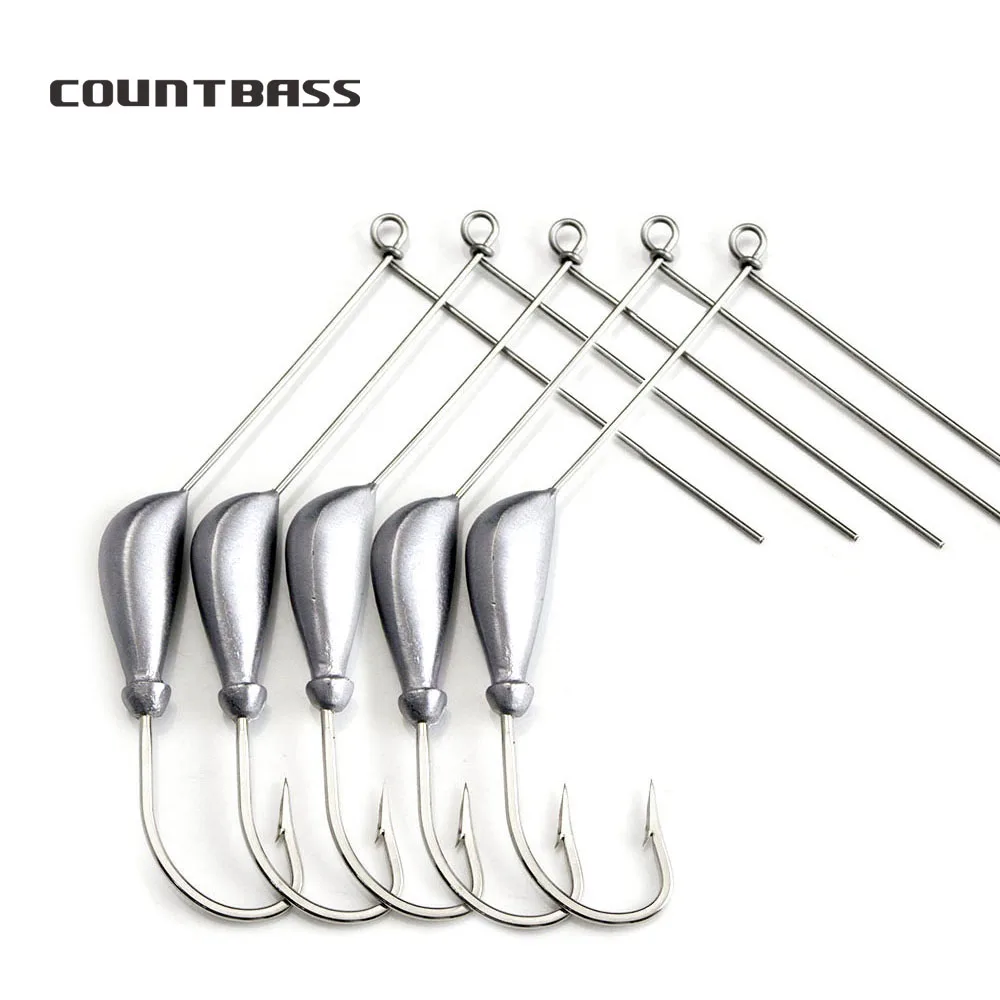 5 Pz 1/8Oz 1/4Oz 3/8Oz 1/2Oz Non Verniciato Spinner Bait Con Vmc Hook 9255 4/0, Spinnerbaits Vuoti, Esche Da Pesca D'Acqua Dolce Fai Da Te