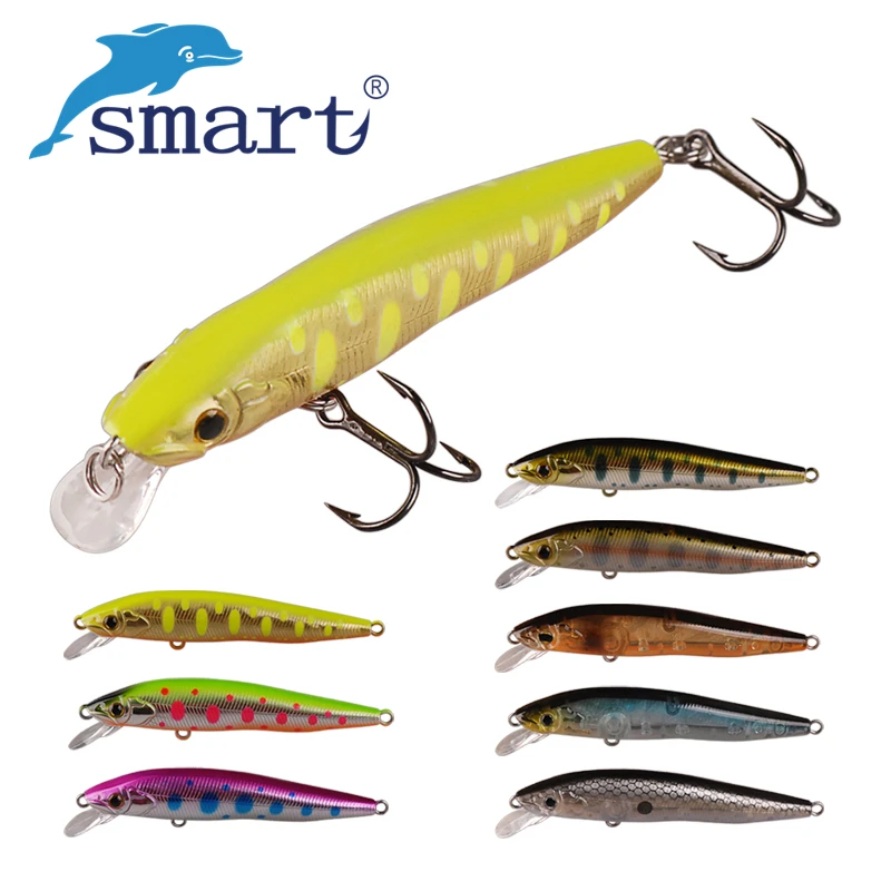 Smart 65Mm 4.5G Minnow Fishing Lure Plastic Balance System Sospensione Lure Vmc Hook Isca Artificiale Hard Bait Fishing Wobblers