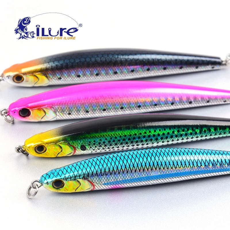 Ilure Fishing Esca Dura Esca 95Mm 30G Filetto Shad Fish Bait Ball Glass Pencil Hook Vmc Attrezzatura Da Pesca