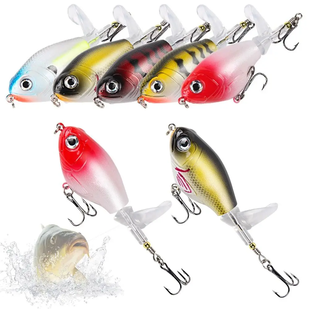 11G/16G 2 Segmenti Coda Rotante Bass Fish Bait Plopper Vmc Hooks Fishing Lure